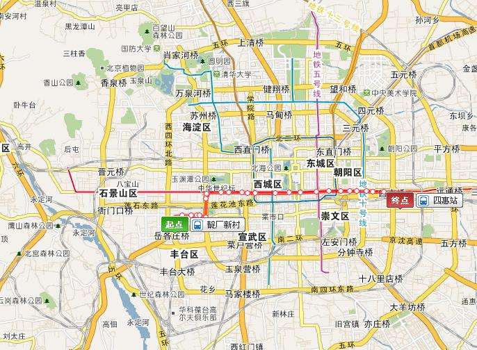 莆田市区21路公交地图