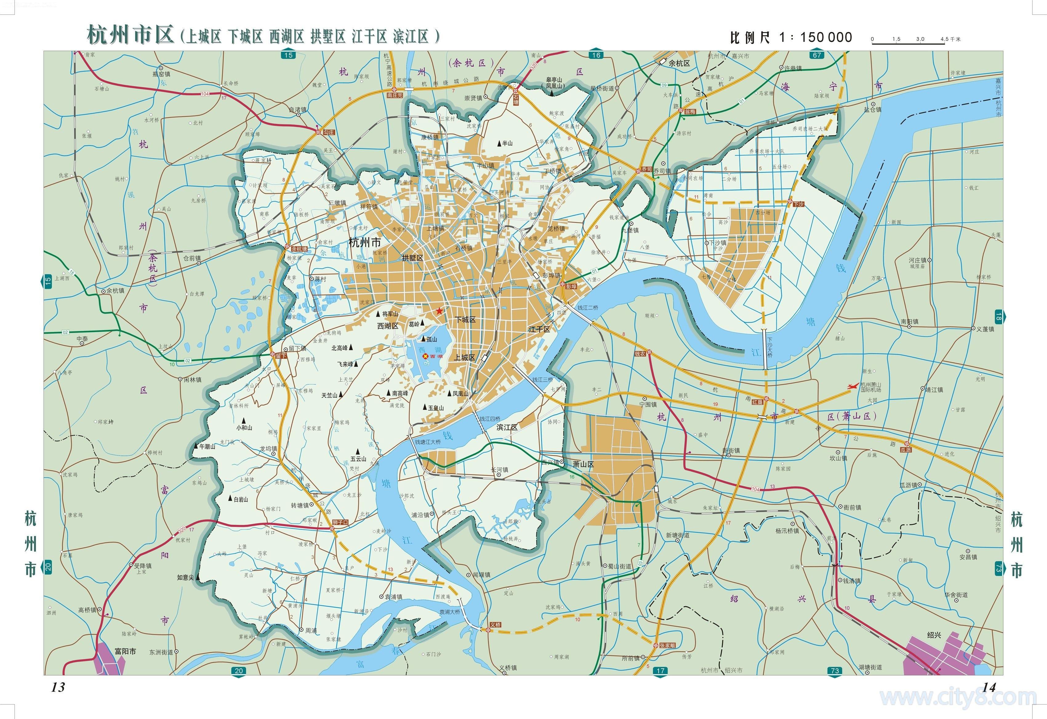 天津市区及周遍地图